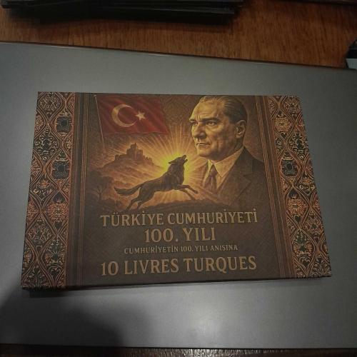 1927 Yılı 10 Livre Hatsıra Banknot – 24 Ayar Altın Kaplama