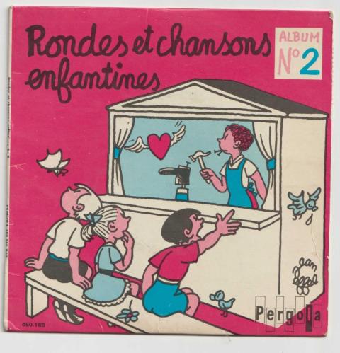 FRANSIZCA ÇOCUK ŞARKILARI 45 LİK PLAK - RONDES ET CHANSONS ENFANTIMES
