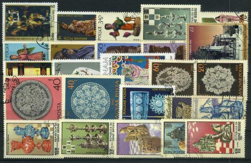 LOT.5 » Koleksiyon Pulları,25 Çeşit SANAT Konulu Pullar,Damgalı Koleksiyon,Kia-113