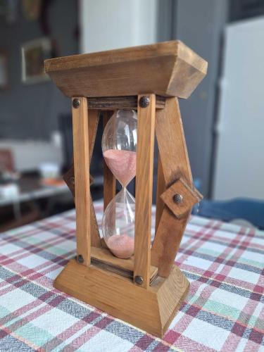 Ahşap Kum Saati - El Yapımı - Ölçüler Fotoda
