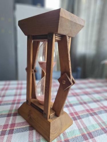 Ahşap Kum Saati - El Yapımı - Ölçüler Fotoda