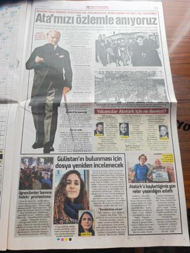Korkusuz Gazetesi - Turkish Newspaper - 10 Kasım 2023 - ölümünün 85. yıldönümünde Atatürk'ü özlemle anıyoruz - İşte Atatürk mucizesi bu - Atatürk savaştı kazandı ülkeyi kurdu ve emanet etti - Atatürk 36 37 yaşında Suriye'ye Filistin'de Ordu ve ordular grubu komutanlıkları yaptı - Kartal Belediye Başkanı Gökhan Yüksel Selanik'ten doğup sonsuzluğa giden yol Atatürk - milletimizin ve tüm insanlığın başı sağ olsun yazan Memduh Bayraktaroğlu - Atatürk için yazılan gidiyor şiiri yazan Orhan Seyfi Orhon - Atatürk'ün fotoğrafı - 16 Kasım 1938'de Mustafa Kemal Atatürk'ün ölüm haberi üzerine Dolmabahçe sarayı'na Son görev için gelen ve gözyaşlarını tutamayan kadınlar fotoğraf - İstanbul halkı ulu önder Atatürk'ü son yolculuğuna gözyaşlarıyla uğurladı fotoğraflar - yabancılar Atatürk içinde demişti - Alman genel Limon Von Sanders Mustafa Kemal sorumluluk yüklenmekten korkmayan doğuştan bir Şef idi - İngiltere kraliçesi II. Elizabeth İngiliz Ulusu Atatürk'ü hayranlıkla anacaktır - 10 Kasım 1938
