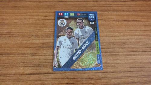 2020 Panini FIFA 365 Éder Militão / Benjamin Mendy Dynamic Duo Kart No:373