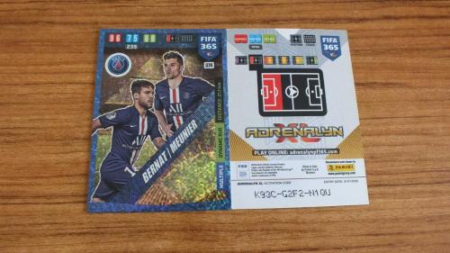2020 Panini FIFA 365 Juan Bernat / Thomas Meunier Dynamic Duo Kart No:374
