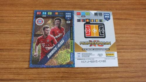 2020 Panini FIFA 365 Joshua Kimmich / David Alaba Dynamic Duo Kart No:375
