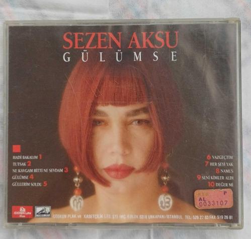 SEZEN AKSU – Gülümse (Orjinal 1991 Dönem Baskı) | Koleksiyonluk Orijinal CD | Nostalji Rafı | Çok İyi