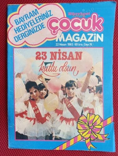 HÜRRİYET ÇOCUK MAGAZİN 22 NİSAN 1983 - 23 NİSAN KULU OLSUN KAPAKLI