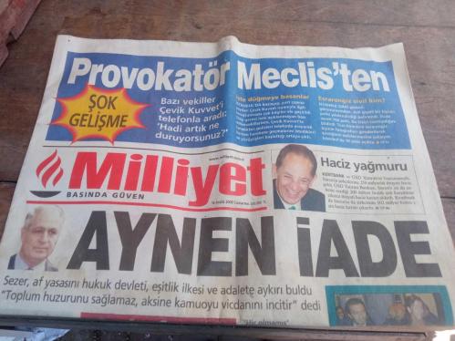 Milliyet Gazetesi -  16 Aralık 2000