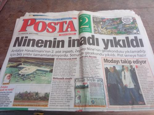 Posta Gazetesi -  15 Ağustos 2003