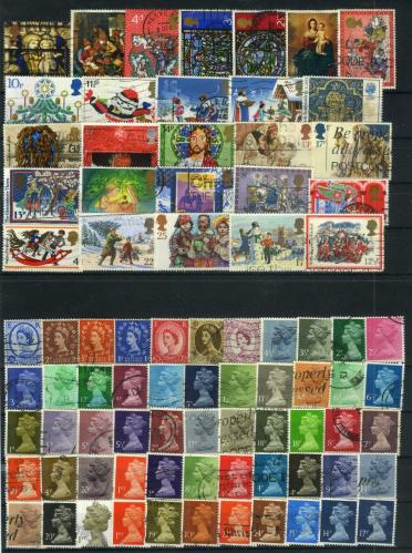 LOT.9 » Koleksiyon Pulları,100 Çeşit İNGİLTERE Orjinal Damgalı Koleksiyon,Kia-117