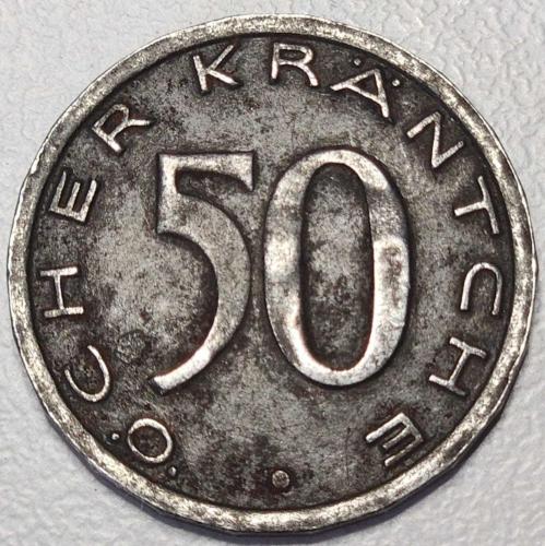 ( NOTGELD ) 1920 - WEIMAR CUMHURİYETİ / Aachen şehri - 50 Pfennigs ( ÇOK ÇOK TEMİZ )