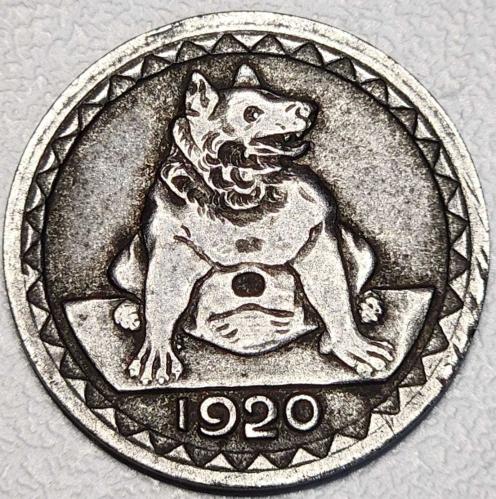 ( NOTGELD ) 1920 - WEIMAR CUMHURİYETİ / Aachen şehri - 25 Pfennigs (ÇOK ÇOK TEMİZ)