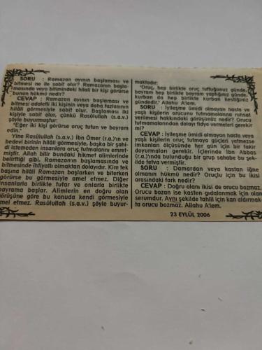 23 Eylül 2006-Orijinal Takvim Yaprağı-Doğum Günü-Söz,Nişan,Nikâh,Düğün ve Önemli Günler Hediyesi-Bizim Anadolu Takvimleri-Ayet,Hadis (Al-i İmran,92)-Osmanlı Ordusu Almanya'ya girdi(1529)-Zeyneddin,Muazzez-