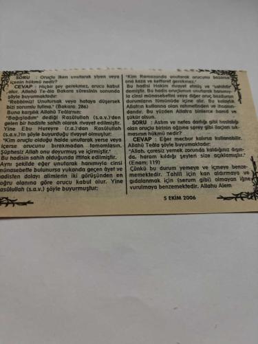 5 Ekim 2006-Orijinal Takvim Yaprağı-Doğum Günü-Söz,Nişan,Nikâh,Düğün ve Önemli Günler Hediyesi-Bizim Anadolu Takvimleri-Ayet,Hadis (Bakara,187)-Bosna Hersek Osmanlı'dan ayrıldı(1908)-Hamdi,Naciye-