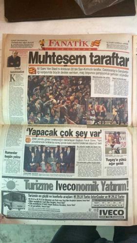 FANATİK SPOR GAZETESİ - TURKISH NEWSPAPER - DOĞUM GÜNÜ HEDİYESİ  - EKSİKSİZ TAM TAKIM GAZETE - 16 MART 1998 - SAYI:848 - FARUK SÜREN - HAKAN ŞÜKÜR - ARİF - EMRE - TUGAY - ERGÜN - HAGİ - SUAT - VUGRİNEÇ - OGÜN - İSKENDER - TOLUNAY - METİN AKTAŞ - İLGAZ - KEMAL ADAR - SELÇUK MUMCU - İSMET TONGO - TEMEL ÖZALAK - DOĞAN BABACAN - CENGİZ KAPTAN - NACİ YALINKILIÇ - SÜLEYMAN KARA - BU VATAN HEPİMİZİN - GERÇEK SPOR GAZETESİ - FANATİK - CİM BOM BİR HARİKA - BRAVO HAKAN - TOZLU’YA RAĞMEN - KUPA’NIN GÜVENİ - TOZLU TOZUTMADAN - ASLAN ZİRVEYİ SEVDİ - TRABZONSPOR FIRTINASI - BEKLEDİĞİMİZ TRABZONSPOR - TRABZONSPOR DÖRTKÖŞE - OGÜN’DEN SEVGİLERLE - HARİKA FUTBOL SÜPER SONUÇ - DEĞİŞİKLİK İŞE YARADI - KAPTAN TAKIMINI SIRTILADI - YÜREĞİMİZLE KAZANDIK - LİK YARI ÇOK İYİYDİK - UNAL CEZALI - İSKENDER GEÇİT VERMEDİ - BURUK GALİBİYET - GALATASARAY RÖVANŞI ALDI - CİM BOM FIRTINASI ESTİ - KRAL GÖREVİNİ YAPTI - OKAN ÇALIŞKANDI - BÜYÜCÜ GENÇLER - 3-1 GALATASARAY GENÇLERBİRLİĞİ - 4-0 TRABZONSPOR SAMSUNSPOR