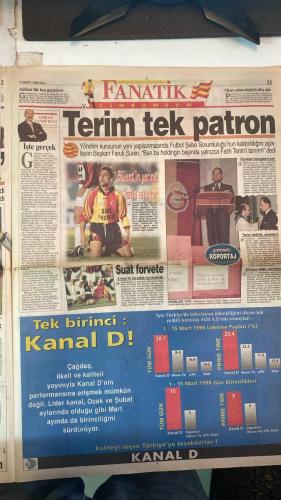 FANATİK SPOR GAZETESİ - TURKISH NEWSPAPER - DOĞUM GÜNÜ HEDİYESİ  - EKSİKSİZ TAM TAKIM GAZETE - 17 MART 1998 - SAYI:849 - ERGÜN - BÜLENT - HAGİ - ARİF - OGÜN - ALİ KEMAL DENİZCİ - FATİH TERİM - FARUK SÜREN - İRFAN KURTOĞLU - VUGRİNEÇ - TOLUNAY - METİN AKTAŞ - CENGİZ DİNÇ - NECMİ PEREKLİ - NACİ YALINKILIÇ - DOĞAN BABACAN - AYKUT AKICI - SELÇUK MUMCU - BU VATAN HEPİMİZİN - GERÇEK SPOR GAZETESİ - FANATİK - DÜDÜKLER ACI ÇALIYOR - KULÜPLERDEN ŞİKAYET ÇOK - ASLAN’IN 4 PENÇESİ EKSİK - BURUK SEVİNÇ - BOY HEDEFİ - BARİÇ’TEN YÖNETİME ÇAĞRI - AMAN GÖLGE DÜŞMESİN - TOSHACK’TAN SUÇLAMA - TERİM TRANSFERİ PAZARLIĞI SAKINCALI - YARIŞIRKEN TRANSFER ASLA - HAKAN YUNAN’I YAKALADI - TEK VÜCUT OLDUK - KAPTANSIZ GEMİ - CHELSEA HAKAN’A TALİP - EN İYİ İKİNCİ GOLCÜ - HAKEMLE İŞİM YOK - OFANSİF POPESCU - KÜÇÜK EMRE ÇABUK BÜYÜDÜ - İDMAN SAHALARI MAYIS’TA BİTİYOR - YÜZÜCÜLERİN YEMEK GURUR GECESİ - YILDIZLARIN TEK ENGELİ KALDI - OTTO BARİÇ YİNE KASINDI - FARUK SALONDA ÇALIŞTI - UCHE REKOR İÇİN SAHADA - 3-0 FENERBAH