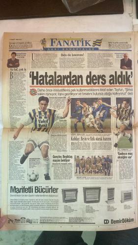 FANATİK SPOR GAZETESİ - TURKISH NEWSPAPER - DOĞUM GÜNÜ HEDİYESİ  - EKSİKSİZ TAM TAKIM GAZETE - 17 MART 1998 - SAYI:849 - ERGÜN - BÜLENT - HAGİ - ARİF - OGÜN - ALİ KEMAL DENİZCİ - FATİH TERİM - FARUK SÜREN - İRFAN KURTOĞLU - VUGRİNEÇ - TOLUNAY - METİN AKTAŞ - CENGİZ DİNÇ - NECMİ PEREKLİ - NACİ YALINKILIÇ - DOĞAN BABACAN - AYKUT AKICI - SELÇUK MUMCU - BU VATAN HEPİMİZİN - GERÇEK SPOR GAZETESİ - FANATİK - DÜDÜKLER ACI ÇALIYOR - KULÜPLERDEN ŞİKAYET ÇOK - ASLAN’IN 4 PENÇESİ EKSİK - BURUK SEVİNÇ - BOY HEDEFİ - BARİÇ’TEN YÖNETİME ÇAĞRI - AMAN GÖLGE DÜŞMESİN - TOSHACK’TAN SUÇLAMA - TERİM TRANSFERİ PAZARLIĞI SAKINCALI - YARIŞIRKEN TRANSFER ASLA - HAKAN YUNAN’I YAKALADI - TEK VÜCUT OLDUK - KAPTANSIZ GEMİ - CHELSEA HAKAN’A TALİP - EN İYİ İKİNCİ GOLCÜ - HAKEMLE İŞİM YOK - OFANSİF POPESCU - KÜÇÜK EMRE ÇABUK BÜYÜDÜ - İDMAN SAHALARI MAYIS’TA BİTİYOR - YÜZÜCÜLERİN YEMEK GURUR GECESİ - YILDIZLARIN TEK ENGELİ KALDI - OTTO BARİÇ YİNE KASINDI - FARUK SALONDA ÇALIŞTI - UCHE REKOR İÇİN SAHADA - 3-0 FENERBAH