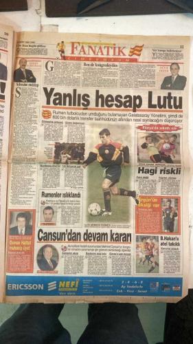 FANATİK SPOR GAZETESİ - TURKISH NEWSPAPER - DOĞUM GÜNÜ HEDİYESİ  - EKSİKSİZ TAM TAKIM GAZETE - 20 MART 1998 - SAYI:852 - AZİZ YILDIRIM - OTO BARİÇ - AMOKACHI - İHSAN KALKAVAN - ATİF KEÇECİ - HİLMİ OK - MEHMET ALİ YILMAZ - PETAR NAUMOSKİ - HAGİ - FILIPESCU - POPESCU - LUTU - EMRE - HAKAN ŞÜKÜR - EROL DEMİRKOL - AYKUT AKICI - CENGİZ DİNÇ - MUSTAFA TANGİ - GÜRSOY - DÜRÜST - CANSUN - ERGÜN - BURAK ELMAS - BU VATAN HEPİMİZİN - GERÇEK SPOR GAZETESİ - FANATİK - BARİÇ BIÇAK SIRTINDA - BAŞKAN’DAN GİZLİ TEHDİT - UEFA’DAN LALE ORTA’YA GÖREV - A MİLLİ TAKIM 1 SIRA GERİLEDİ - ASLAN’IN 4 PENÇESİ EKSİK - BURUK SEVİNÇ - BARİÇ’TEN YÖNETİME ÇAĞRI - AMAN GÖLGE DÜŞMESİN - TOSHACK’TAN SUÇLAMA - LUTU’DAN KURTULMA PLANI - DENİZCİ EMRETTİ: ÇANAKKALE GEÇİLECEK - HAKEMLERE SALDIRMAYIN - FENER ŞAMPİYON OLACAK - PETAR NAUMOSKİ’NİN KEMİĞİ KIRILDI - KEŞKE LAMA’YI TRANSFER ETSEYDİK - TÜRKİYE GÖZALTINDA - RUMENLER’E ÖZEL İDMAN - EMRE EL ÜSTÜNDE - HAKAN ŞÜKÜR’ÜN EKSİĞİ DÖRT GOL - PARAYI ALAMAYINCA LUTU’YU İSTEDİLER -