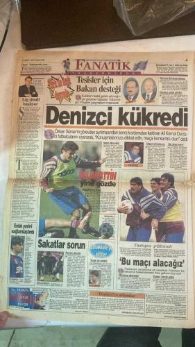 FANATİK SPOR GAZETESİ - TURKISH NEWSPAPER - DOĞUM GÜNÜ HEDİYESİ  - EKSİKSİZ TAM TAKIM GAZETE - 21 MART 1998 - SAYI:853 - OĞUZ SARVAN - TOSHACK - MEHMET ALİ YILMAZ - FARUK SÜREN - HADI TÜRKMEN - HAGİ - ERGÜN - BÜLENT - ARİF - LUTU - EMRE - HAKAN ŞÜKÜR - MURAT ILGAZ - CORAKOV - MÜNİROĞLU - BURHAN MERMER - OSMAN GÜNEN - MUSTAFA SANGURON - OSMAN TANBURACI - AZİZ YILDIRIM - EROL - TAYFUN - MUSTAFA DOĞAN - SELAHATTİN - TANER - ATİLLA - YÜCEL SEÇKİNER - METİN ŞEN - KAZIM BAYÜLKEN - GÖKHAN GÜÇKAYA - ENGİN VEREL - BU VATAN HEPİMİZİN - GERÇEK SPOR GAZETESİ - FANATİK - HAKEMLER AYAKLANDI - SAHİPSİZ DEĞİLİZ - DOPİNG SKANDALI YARGI ÖNÜNDE - CRUYFF VE PENA’YA TEKLİF - WEMBLEY SAVAŞI - EFES’İN ÇATISI ÇÖKTÜ - OTTO BARİÇ’İN FORVET KABUSU - AMELİYAT EDİLDİ - SÜREN, YILMAZ VE TOSHACK YANDI - LİDER ANTEP’TE - BRAVO GALATASARAY’DA ARİF VE BÜLENT - ŞAMPİYONLUK MOTİVASYONU - LUTU YOKTU YİNE YOK - HAGİ VE ERGÜN KADRODA - ANTEP’TE ZOR GECE - GALATASARAY PUAN AVINDA - DÜDÜĞÜ ÇALDI - KÜREKÇİLER KOLLARI SIVADI -