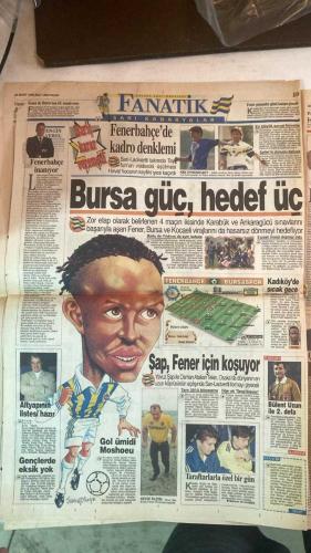 FANATİK SPOR GAZETESİ - TURKISH NEWSPAPER - DOĞUM GÜNÜ HEDİYESİ  - EKSİKSİZ TAM TAKIM GAZETE - 22 MART 1998 - SAYI:854 - FAİK GÜRSES - ULVİ GÜVENEROĞLU - ATİF KEÇECİ - YEMEN EKŞİOĞLU - İSMET TONGO - OSMAN TANBURACI - TEMEL ÖZALAK - OĞUZ DİZER - MURAT ILGAZ - BÜLENT - ARİF - HAGİ - HAKAN ŞÜKÜR - FATİH - TUGAY - EMRE - SUAT - B. HAKAN - FARUK - PREKO - MURAT ILGAZ - SÜRAT MÜNİROĞLU - BURHAN MERMER - FEVZİ - RAHİM - ERTUĞRUL - YANKOV - LETCHKOV - RECEP - KEMAL ESNEKAZİ - BU VATAN HEPİMİZİN - GERÇEK SPOR GAZETESİ - FANATİK - KARTAL’IN YÜKSELİŞİ - ŞİMDİ HEDEF KUPA - BEŞİKTAŞ MORAL BULDU - ÇIKIŞA DEVAM - VERGİ UMUTTUR - CİM BOM’A ACILI KEBAP - HASAR BÜYÜK - DÜŞE KALKA 90 DAKİKA - İKİSİ DE KAYBETTİ - HAVAN TOPU SİSTEMİ - KARTAL TAM YOL İLERİ - 24 GÜNDÜR YENİLGİ YÜZÜ GÖRMEDİLER - HEM KUPA HEM UEFA - FIFA’DAN LETCHKOV’A SERT UYARI - GALATASARAY STOP ETTİ - MÜTHİŞ MÜCADELE - BÜLENT VE ARİF TRİBÜNDEYDİ - CİM BOM’DA AYHAN SÜRPRİZİ - ANTEP’TE ÜÇ EKSİK - GALATASARAY PUAN AVINDA - KÜREKÇİLER KOLLARI
