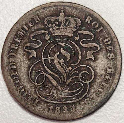 1835 - BELÇİKA - 2 Cents ( ÇOK TEMİZ )