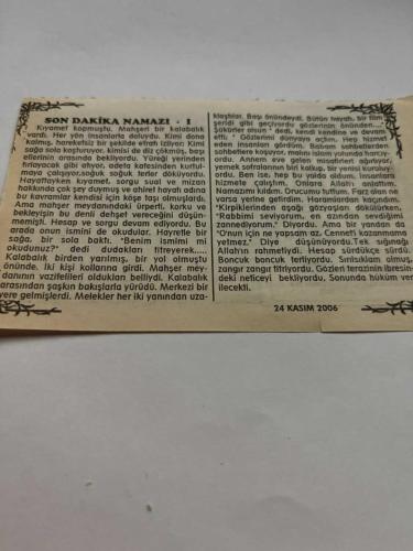 24 Kasım 2006-Orijinal Takvim Yaprağı-Doğum Günü-Söz,Nişan,Nikâh,Düğün ve Önemli Günler Hediyesi-Bizim Anadolu Takvimleri-Ayet,Hadis (Hadis-i Şerif)-ÖĞRETMENLER GÜNÜ-Güyana'da tarikat 913 kişi toplu intihar etti(1978)-Muslih,Zarife-Son Dakika Namazı(1)