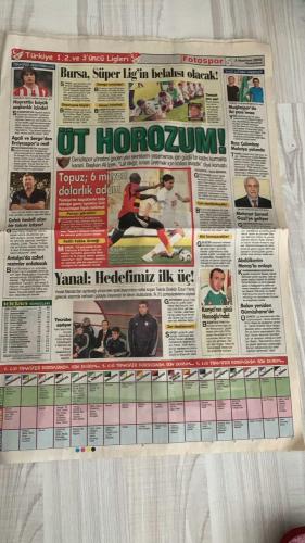 FOTOSPOR SPOR GAZETESİ - TURKISH NEWSPAPER - DOĞUM GÜNÜ HEDİYESİ  - EKSİKSİZ TAM TAKIM GAZETE - 5 HAZİRAN 2006 PAZARTESİ  GALATASARAY - FENERBAHÇE - BEŞİKTAŞ - TRABZONSPOR - HERTHA BERLİN - REAL MADRİD - CHELSEA - ASTON VILLA - MANCHESTER UNITED - SHAKHTAR DONETSK - BAYERN MÜNİH - INTER - LIVERPOOL - MILAN - ROMA - MONACO - LENS  ZE ROBERTO - CARLOS ALBERTO PARREIRA - ROBERTO CARLOS - RONALDO - ADNAN POLAT - GILBERTO DA SILVA - YILDIRAY BAŞTÜRK - ÜMİT KARAN - FALKO GÖTZ - ABDÜRRAHİM ALBAYRAK - MESUT YILMAZ - MARCO AURELIO - MURAT AKSU - MARCIO NOBRE - LAZARONI - STEPANOV - TOLGA SEYHAN - CELALETTİN BİLGİÇ - SOL CAMPBELL - SKY ANDREW - HERNAN CRESPO - ALEX DE SOUZA - ORTEGA - AZİZ YILDIRIM - RECEP TAYYİP ERDOĞAN - ALİ KOÇ - FETHİ ŞAHENK - HAKAN ŞÜKÜR - FATİH GÖKŞEN - LAURENT ROBERT - ERGÜN GÜRSOY - GÖKDENİZ KARADENİZ - ORHAN CANAYDIN - SERDAR GÜÇLÜ - İBRAHİM KASAP  KARTAL KANARYA’DAN KİMİ KOPARIYOR? - CİM-BOM FENER’İN 100. YILI İÇİN HAZIR: 5 ASLAN PARÇASI - EMRE LİSTENİN EN BAŞINDA -