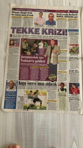FOTOSPOR SPOR GAZETESİ - TURKISH NEWSPAPER - DOĞUM GÜNÜ HEDİYESİ  - EKSİKSİZ TAM TAKIM GAZETE - 5 HAZİRAN 2006 PAZARTESİ  GALATASARAY - FENERBAHÇE - BEŞİKTAŞ - TRABZONSPOR - HERTHA BERLİN - REAL MADRİD - CHELSEA - ASTON VILLA - MANCHESTER UNITED - SHAKHTAR DONETSK - BAYERN MÜNİH - INTER - LIVERPOOL - MILAN - ROMA - MONACO - LENS  ZE ROBERTO - CARLOS ALBERTO PARREIRA - ROBERTO CARLOS - RONALDO - ADNAN POLAT - GILBERTO DA SILVA - YILDIRAY BAŞTÜRK - ÜMİT KARAN - FALKO GÖTZ - ABDÜRRAHİM ALBAYRAK - MESUT YILMAZ - MARCO AURELIO - MURAT AKSU - MARCIO NOBRE - LAZARONI - STEPANOV - TOLGA SEYHAN - CELALETTİN BİLGİÇ - SOL CAMPBELL - SKY ANDREW - HERNAN CRESPO - ALEX DE SOUZA - ORTEGA - AZİZ YILDIRIM - RECEP TAYYİP ERDOĞAN - ALİ KOÇ - FETHİ ŞAHENK - HAKAN ŞÜKÜR - FATİH GÖKŞEN - LAURENT ROBERT - ERGÜN GÜRSOY - GÖKDENİZ KARADENİZ - ORHAN CANAYDIN - SERDAR GÜÇLÜ - İBRAHİM KASAP  KARTAL KANARYA’DAN KİMİ KOPARIYOR? - CİM-BOM FENER’İN 100. YILI İÇİN HAZIR: 5 ASLAN PARÇASI - EMRE LİSTENİN EN BAŞINDA -