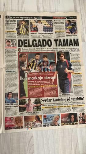 FOTOSPOR SPOR GAZETESİ - TURKISH NEWSPAPER - DOĞUM GÜNÜ HEDİYESİ  - EKSİKSİZ TAM TAKIM GAZETE - 5 HAZİRAN 2006 PAZARTESİ  GALATASARAY - FENERBAHÇE - BEŞİKTAŞ - TRABZONSPOR - HERTHA BERLİN - REAL MADRİD - CHELSEA - ASTON VILLA - MANCHESTER UNITED - SHAKHTAR DONETSK - BAYERN MÜNİH - INTER - LIVERPOOL - MILAN - ROMA - MONACO - LENS  ZE ROBERTO - CARLOS ALBERTO PARREIRA - ROBERTO CARLOS - RONALDO - ADNAN POLAT - GILBERTO DA SILVA - YILDIRAY BAŞTÜRK - ÜMİT KARAN - FALKO GÖTZ - ABDÜRRAHİM ALBAYRAK - MESUT YILMAZ - MARCO AURELIO - MURAT AKSU - MARCIO NOBRE - LAZARONI - STEPANOV - TOLGA SEYHAN - CELALETTİN BİLGİÇ - SOL CAMPBELL - SKY ANDREW - HERNAN CRESPO - ALEX DE SOUZA - ORTEGA - AZİZ YILDIRIM - RECEP TAYYİP ERDOĞAN - ALİ KOÇ - FETHİ ŞAHENK - HAKAN ŞÜKÜR - FATİH GÖKŞEN - LAURENT ROBERT - ERGÜN GÜRSOY - GÖKDENİZ KARADENİZ - ORHAN CANAYDIN - SERDAR GÜÇLÜ - İBRAHİM KASAP  KARTAL KANARYA’DAN KİMİ KOPARIYOR? - CİM-BOM FENER’İN 100. YILI İÇİN HAZIR: 5 ASLAN PARÇASI - EMRE LİSTENİN EN BAŞINDA -