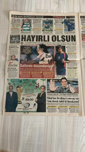 FOTOSPOR SPOR GAZETESİ - TURKISH NEWSPAPER - DOĞUM GÜNÜ HEDİYESİ  - EKSİKSİZ TAM TAKIM GAZETE -8 HAZİRAN 2006 PERŞEMBE  FENERBAHÇE - GALATASARAY - BEŞİKTAŞ - TRABZONSPOR - JUVENTUS - REAL MADRİD - CHELSEA - MANCHESTER UNITED - ASTON VILLA - VALENCIA - BASEL - GAZİANTEPSPOR - BREZİLYA MİLLİ TAKIMI - ARJANTİN MİLLİ TAKIMI - İNGİLTERE MİLLİ TAKIMI  HERNAN CRESPO - ROBERTO CARLOS - SOL CAMPBELL - MUTUHAN SUNER - GÖKHAN GÜÇKAYA - DELGADO - MURAT AKSU - M.ALI YILMAZ - LAZARONI - RAZVAN LUCESCU - DJEMBA-DJEMBA - SONG - AYALA - TOMAS - YILDIRAY BAŞTÜRK - ABDÜRRAHİM ALBAYRAK - MESUT YILMAZ - SERVET ÇETİN - SELÇUK ŞAHİN - UĞUR BORAL - TÜMER METİN - ORTEGA - CELALETTİN BİLGİÇ - ZALAYETA - SKY ANDREW - ALEX DE SOUZA - HALUK ULUSOY - GÜNTAY IRMAK - ALLİMCAN BEKİN - MURAT ÖZAYDINLI  BURASI ARJANTİN KAMPI: CRESPO “FENERBAHÇE İYİ BİR TEKLİF SUNDU” - BURASI BREZİLYA KAMPI: CARLOS “YA REAL YA FENERBAHÇE” - BURASI İNGİLTERE KAMPI: CAMPBELL “FENERBAHÇE İÇİN SORUN YOK” - FB TV CRESPO, CARLOS VE CAMPBELL İÇ