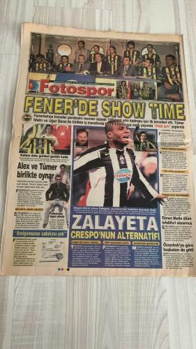 FOTOSPOR SPOR GAZETESİ - TURKISH NEWSPAPER - DOĞUM GÜNÜ HEDİYESİ  - EKSİKSİZ TAM TAKIM GAZETE -8 HAZİRAN 2006 PERŞEMBE  FENERBAHÇE - GALATASARAY - BEŞİKTAŞ - TRABZONSPOR - JUVENTUS - REAL MADRİD - CHELSEA - MANCHESTER UNITED - ASTON VILLA - VALENCIA - BASEL - GAZİANTEPSPOR - BREZİLYA MİLLİ TAKIMI - ARJANTİN MİLLİ TAKIMI - İNGİLTERE MİLLİ TAKIMI  HERNAN CRESPO - ROBERTO CARLOS - SOL CAMPBELL - MUTUHAN SUNER - GÖKHAN GÜÇKAYA - DELGADO - MURAT AKSU - M.ALI YILMAZ - LAZARONI - RAZVAN LUCESCU - DJEMBA-DJEMBA - SONG - AYALA - TOMAS - YILDIRAY BAŞTÜRK - ABDÜRRAHİM ALBAYRAK - MESUT YILMAZ - SERVET ÇETİN - SELÇUK ŞAHİN - UĞUR BORAL - TÜMER METİN - ORTEGA - CELALETTİN BİLGİÇ - ZALAYETA - SKY ANDREW - ALEX DE SOUZA - HALUK ULUSOY - GÜNTAY IRMAK - ALLİMCAN BEKİN - MURAT ÖZAYDINLI  BURASI ARJANTİN KAMPI: CRESPO “FENERBAHÇE İYİ BİR TEKLİF SUNDU” - BURASI BREZİLYA KAMPI: CARLOS “YA REAL YA FENERBAHÇE” - BURASI İNGİLTERE KAMPI: CAMPBELL “FENERBAHÇE İÇİN SORUN YOK” - FB TV CRESPO, CARLOS VE CAMPBELL İÇ