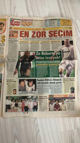 FOTOSPOR SPOR GAZETESİ - TURKISH NEWSPAPER - DOĞUM GÜNÜ HEDİYESİ  - EKSİKSİZ TAM TAKIM GAZETE - 9 HAZİRAN 2006 CUMA  GALATASARAY - FENERBAHÇE - BEŞİKTAŞ - JUVENTUS - INTER - MONACO - VALENCIA - FULHAM - CHELSEA - SCHALKE - KAYSERİSPOR - GENÇLERBİRLİĞİ - ALMANYA MİLLİ TAKIMI - BREZİLYA MİLLİ TAKIMI  HAKAN ŞÜKÜR - VIERI - FEDERICO INSUA - LAURENT ROBERT - AZİZ YILDIRIM - YILDIRIM DEMİRÖREN - NURİ ALBAYRAK - ÖZHAN CANAYDIN - PARREIRA - DAUM - ROBERTO CARLOS - ZE ROBERTO - KILY GONZALEZ - HAMİT ALTINTOP - HALİL ALTINTOP - LUCIANO - MURAT ÖZAYDINLI - SEMİH ŞENTÜRK - İLHAN EKŞİOĞLU - NİHAT ÖZDEMİR - CAVCAV - REVOĞLU - HASAN ERCAZIP  BUGÜN BEŞİKTAŞ’TA FIGO SESLERİ - JUVENTUS DÜŞERSE FENER’E GELİRİZ: TREZEGUET, IBRAHIMOVIC, MUTU, ZALAYETA - TOMAS GİDİCİ, AYALA GELİCİ - GALATASARAY’IN KILY GONZALEZ HAMLESİ - PARREIRA VE DAUM’UN YEMEĞİ ORTALIĞI KARIŞTIRDI - DELGADO BEŞİKTAŞ’TA - BEŞİKTAŞ FEDERICO INSUA’YA YÖNELDİ - LAURENT ROBERT’İN İŞİ BİTTİ - HAMİT ALTINTOP KARDEŞİNİ DE İSTİYOR - LUCIANO’NUN D