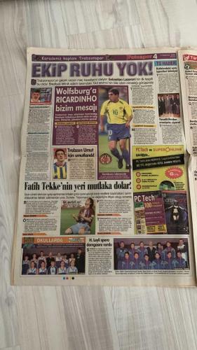 FOTOSPOR SPOR GAZETESİ - TURKISH NEWSPAPER - DOĞUM GÜNÜ HEDİYESİ  - EKSİKSİZ TAM TAKIM GAZETE - 9 HAZİRAN 2006 CUMA  GALATASARAY - FENERBAHÇE - BEŞİKTAŞ - JUVENTUS - INTER - MONACO - VALENCIA - FULHAM - CHELSEA - SCHALKE - KAYSERİSPOR - GENÇLERBİRLİĞİ - ALMANYA MİLLİ TAKIMI - BREZİLYA MİLLİ TAKIMI  HAKAN ŞÜKÜR - VIERI - FEDERICO INSUA - LAURENT ROBERT - AZİZ YILDIRIM - YILDIRIM DEMİRÖREN - NURİ ALBAYRAK - ÖZHAN CANAYDIN - PARREIRA - DAUM - ROBERTO CARLOS - ZE ROBERTO - KILY GONZALEZ - HAMİT ALTINTOP - HALİL ALTINTOP - LUCIANO - MURAT ÖZAYDINLI - SEMİH ŞENTÜRK - İLHAN EKŞİOĞLU - NİHAT ÖZDEMİR - CAVCAV - REVOĞLU - HASAN ERCAZIP  BUGÜN BEŞİKTAŞ’TA FIGO SESLERİ - JUVENTUS DÜŞERSE FENER’E GELİRİZ: TREZEGUET, IBRAHIMOVIC, MUTU, ZALAYETA - TOMAS GİDİCİ, AYALA GELİCİ - GALATASARAY’IN KILY GONZALEZ HAMLESİ - PARREIRA VE DAUM’UN YEMEĞİ ORTALIĞI KARIŞTIRDI - DELGADO BEŞİKTAŞ’TA - BEŞİKTAŞ FEDERICO INSUA’YA YÖNELDİ - LAURENT ROBERT’İN İŞİ BİTTİ - HAMİT ALTINTOP KARDEŞİNİ DE İSTİYOR - LUCIANO’NUN D