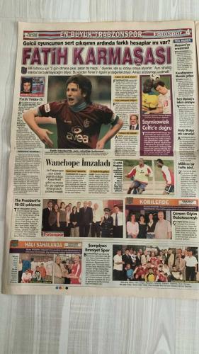 FOTOSPOR SPOR GAZETESİ - TURKISH NEWSPAPER - DOĞUM GÜNÜ HEDİYESİ  - EKSİKSİZ TAM TAKIM GAZETE - 19 HAZİRAN 2006 PAZARTESİ  GALATASARAY - FENERBAHÇE - BEŞİKTAŞ - TRABZONSPOR - REAL MADRİD - CHELSEA - BARCELONA - SEVILLA - BASEL - BENFICA - INTER - JUVENTUS - VILLARREAL - BREZİLYA MİLLİ TAKIMI - ARJANTİN MİLLİ TAKIMI - FRANSA MİLLİ TAKIMI - GÜNEY KORE MİLLİ TAKIMI - JAPONYA MİLLİ TAKIMI - HIRVATİSTAN MİLLİ TAKIMI - PORTUGAL MİLLİ TAKIMI - GANA MİLLİ TAKIMI - ÇEK CUMHURİYETİ MİLLİ TAKIMI - ABD MİLLİ TAKIMI  ADNAN POLAT - RONALDO - HERNAN CRESPO - ROBERTO CARLOS - SOL CAMPBELL - NOBRE - ZE ROBERTO - GRAVESEN - PEKERMAN - ADRIANO - FRED - MUTLUHAN SUNER - DELGADO - MURAT AKSU - GALLARDO - HASAN SAYITOĞLU - NURI ALBAYRAK - RECEP TAYYİP ERDOĞAN - FRANZ BECKENBAUER - FATİH TERİM - İBRAHİM AKIN - MEHMET ÖZTÜRK - TIGANA - LAURENT ROBERT - FIGO - YILDIRIM DEMİRÖREN  ADNAN POLAT’TAN FENER’E SALVO: “CARLOS GELMEZ, RONALDO VE CRESPO RÜYA” - CAMPBELL GELİR, HOCA LATİN OLUR - NOBRE FENER’E İNAT İYİ OY