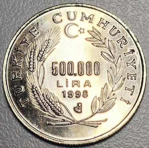 1998 - TÜRKİYE - 500.000 Lira  ( ÇİL )