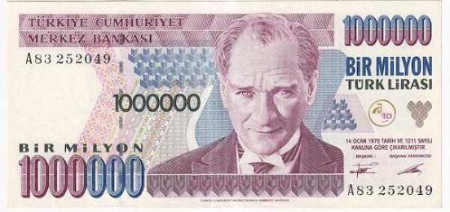 7.Emisyon, A83 Serisi 1.000.000 Lira, ÇA