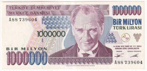 7.Emisyon, A88 Serisi 1.000.000 Lira, ÇA