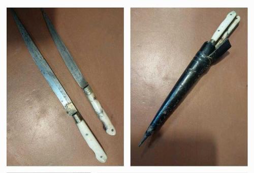OSMANLI SÜRMENE KAMA.Sürmene Kama   Takımı 23 cm.