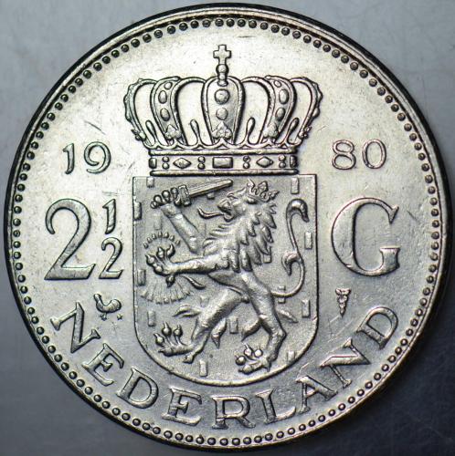 HOLLANDA 2.5 GULDEN 1980 KRALİÇE JULIANA.