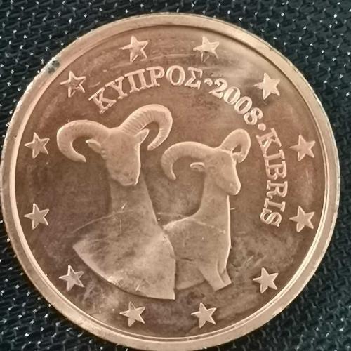 SETTEN ÇIKMA  KIBRIS  2008    2  EURO CENT  ÇİL