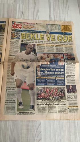 FOTOSPOR SPOR GAZETESİ - TURKISH NEWSPAPER - DOĞUM GÜNÜ HEDİYESİ  - EKSİKSİZ TAM TAKIM GAZETE - 9 MAYIS 2006 SALI  ADNAN POLAT – FATİH TEKKE – VAN NISTELROOY – CHRISTOPH DAUM – EMRE BELÖZOĞLU – CRESPO – SERGEN YALÇIN – JEAN TIGANA – YILDIRIM DEMİRÖREN – WILTORD – SERHAT AKIN – JESPER GRONKJAER – KLEBERSON – JUAN FIGER – ŞÜKRÜ KAYA – DOĞAN EROL – MUTLUHAN SUNER – ORGUN GAZETE – AHMET KARABOĞA  GALATASARAY BAŞKAN YARDIMCISI ADNAN POLAT: “FATİH TEKKE İLE SÖZ KESTİK, BU İŞ BİTTİ GİBİ” – VAN NISTELROOY MANCHESTER UNITED’LA KÖPRÜLERİ ATTI, FENERBAHÇE’YE GÖZ KIRPTI, 3 YIL İÇİN 12 MİLYON EURO İSTİYOR – DAUM: “NEDEN OLMASIN” – GALATASARAY’DA EMRE BELÖZOĞLU, CHELSEA’NİN ARJANTİNLİ YILDIZI CRESPO İLE GÖRÜŞTÜ, CRESPO’DAN CİMBOM’A İLGİNÇ MESAJLAR – BEŞİKTAŞ WILTORD’U İMZAYA GETİRİYOR, 15 MAYIS SONRASI İSTANBUL’DA – SERHAT AKIN: “BEŞİKTAŞ AKLIMI KARIŞTIRDI” – BEŞİKTAŞ’TA SERGEN YALÇIN’IN BİLETİ KESİLDİ, TIGANA YENİ SEZONDA KADRO PLANLAMASINI YAPIYOR – BEŞİKTAŞ JESPER GRONKJAER İLE İLGİLENİYOR, KLEBE