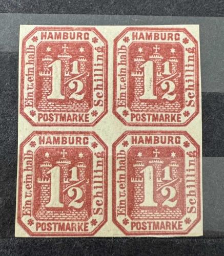 LOT.1 » Almanya Hamburg 1866 Michel 21 MNH**