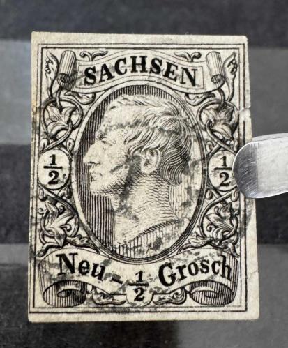 LOT.4 » Almanya Sachsen Neu-Groschen 1855 Michel #10