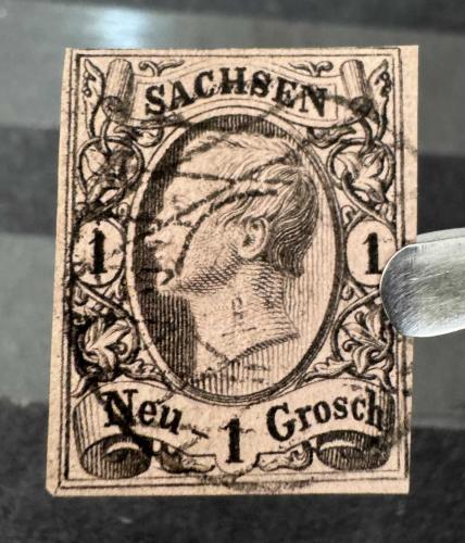 LOT.5 » Alman Devletleri - Saksonya Sachsen Michel #9, 1855