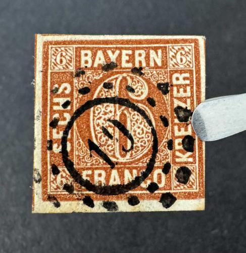 LOT.12 » Almanya Bavyera Bayern 1850 Seri No: DE-BY 5 Erken Baskı
