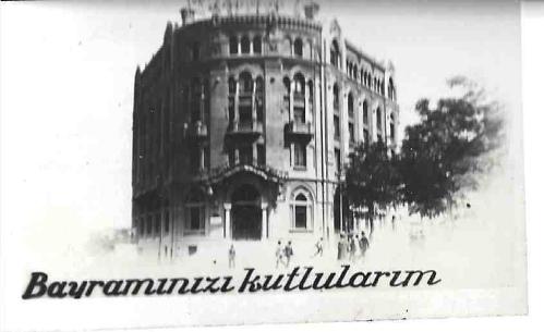Ankara Ulus Meydan'ında Bulunan İş Bankası Arkasında Osmanlıca Yazılı (8 X 4.5cm)