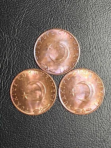 1974 YILINA AİT MADENİ 5 KURUŞ 3 LÜ SET ÇİL TCM 2143