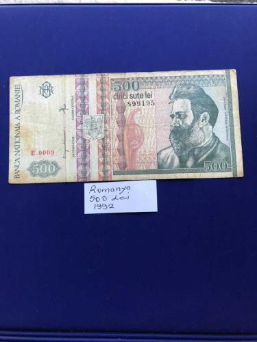 ROMANYA 500 LEİ 1992