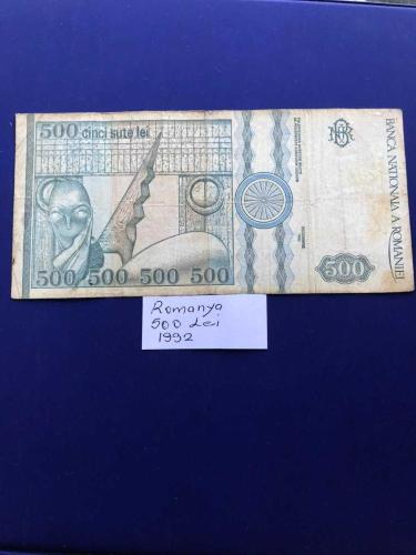 ROMANYA 500 LEİ 1992