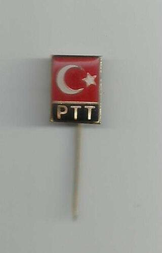 TÜRK BAYRAKLI PTT ROZETİ...